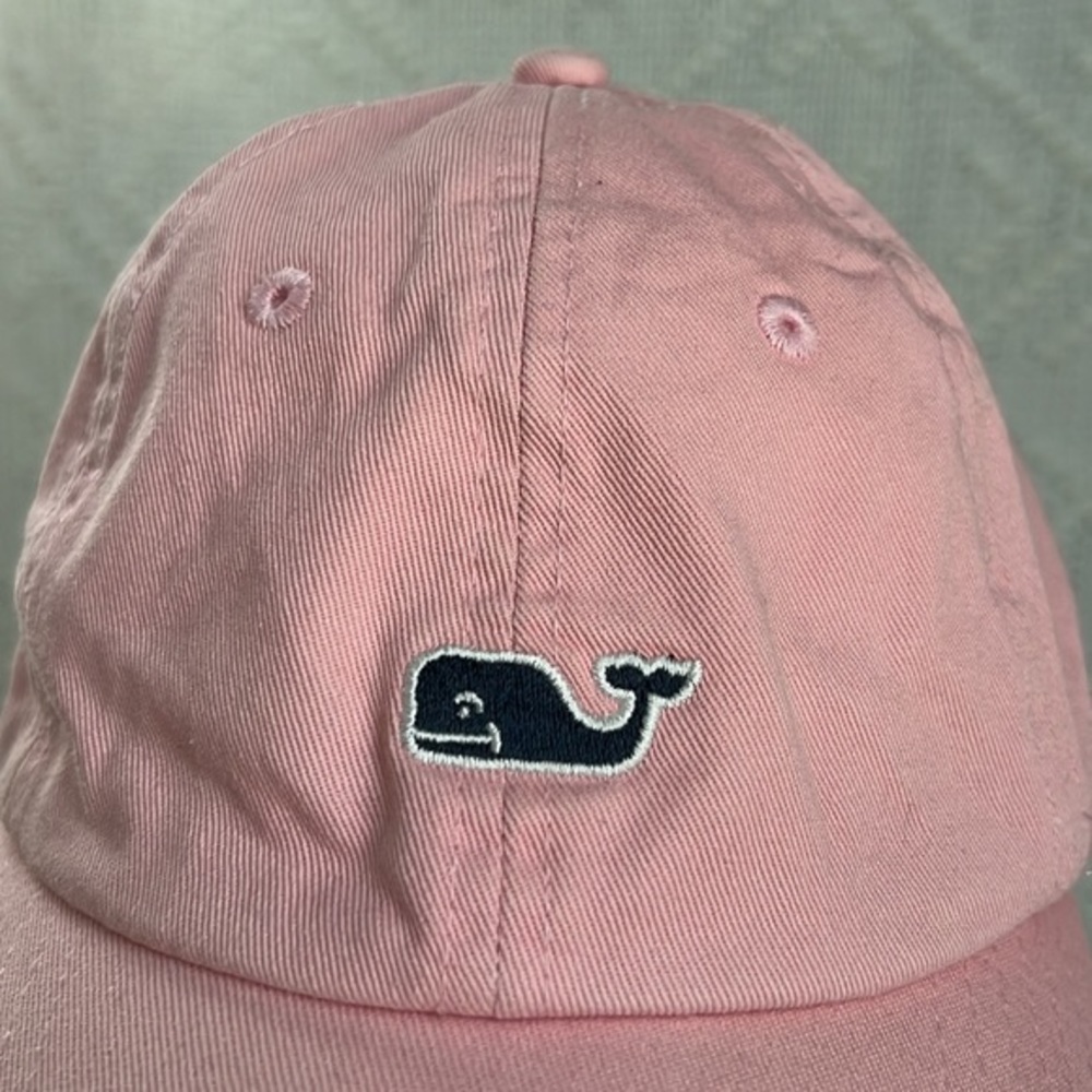 Vineyard vines pink baseball cap with adjustable strap